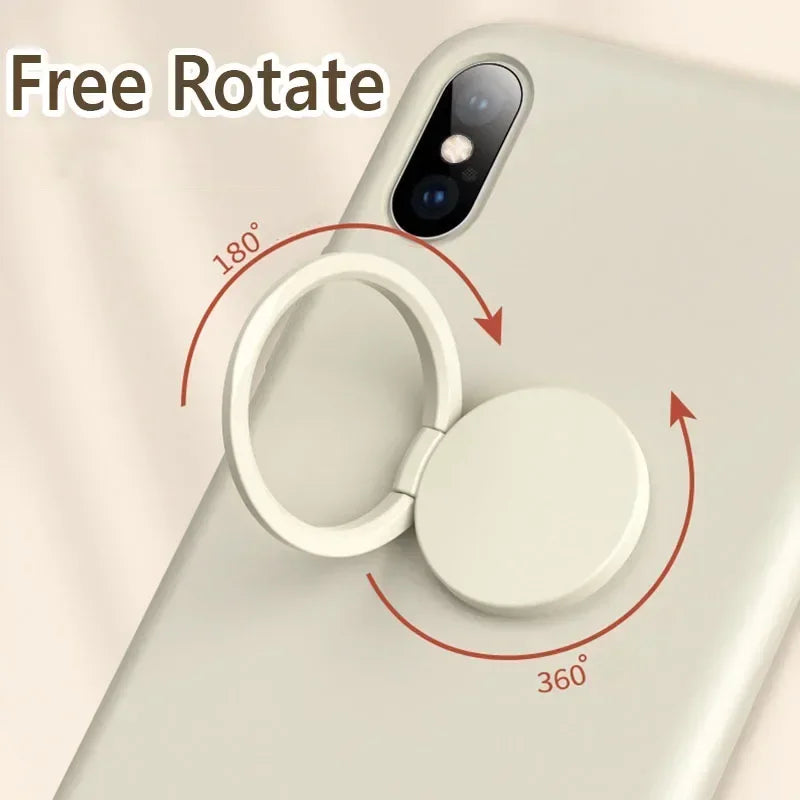 Anneau de support universel pour téléphone portable, rotation à 360 degrés, résistant, compatible avec iPhone et tablettes