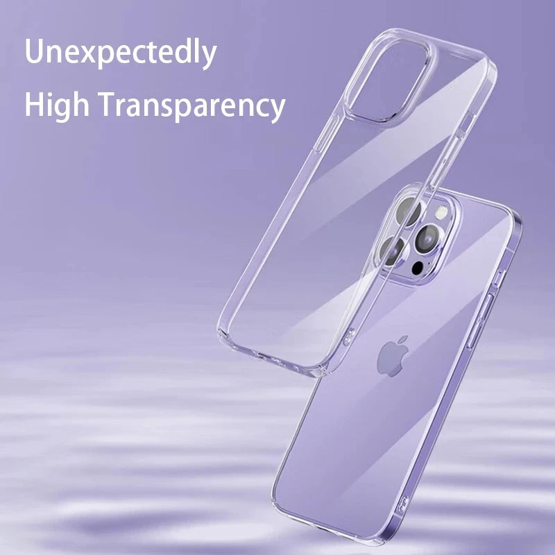 2 pieces, coques silicone transparante de protection pour tout iPhone